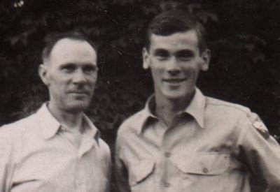 Photo of Dean Pollock and Dick Pollock taken Summer 1944