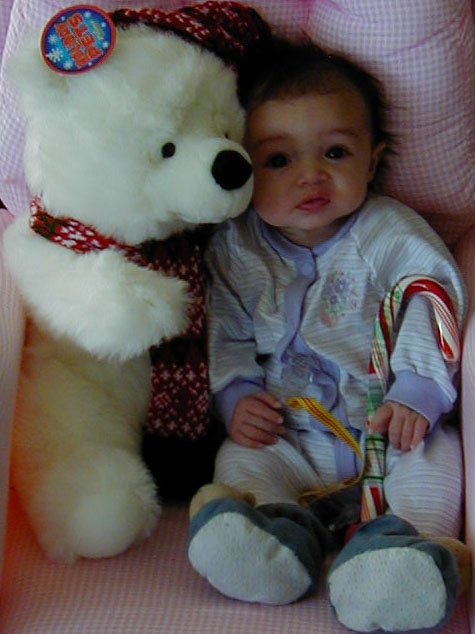 Genevieve and the Bear from Santa