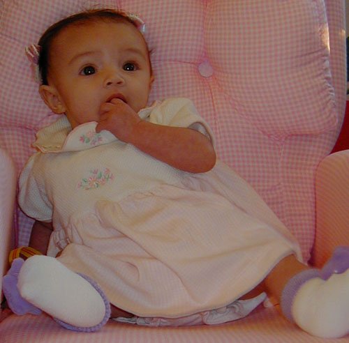 January 7, 2003 - Genevieve in her recliner.
