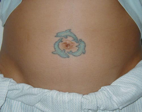 Melissa's tattoo 22 April 2002